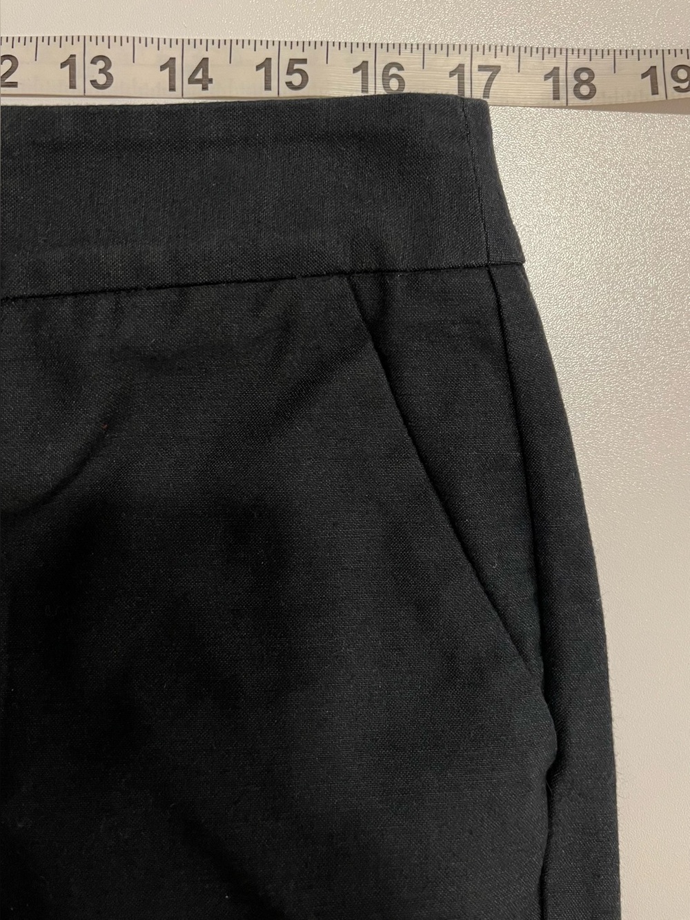 TALBOTS Black & White Striped Sailor Straight Leg Capris, Curvy Fit - Like New - Picture 6 of 9
